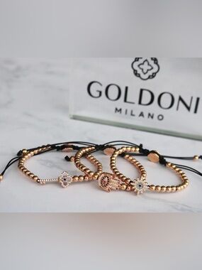 Goldoni Milano Rose Gold key Bracelet
